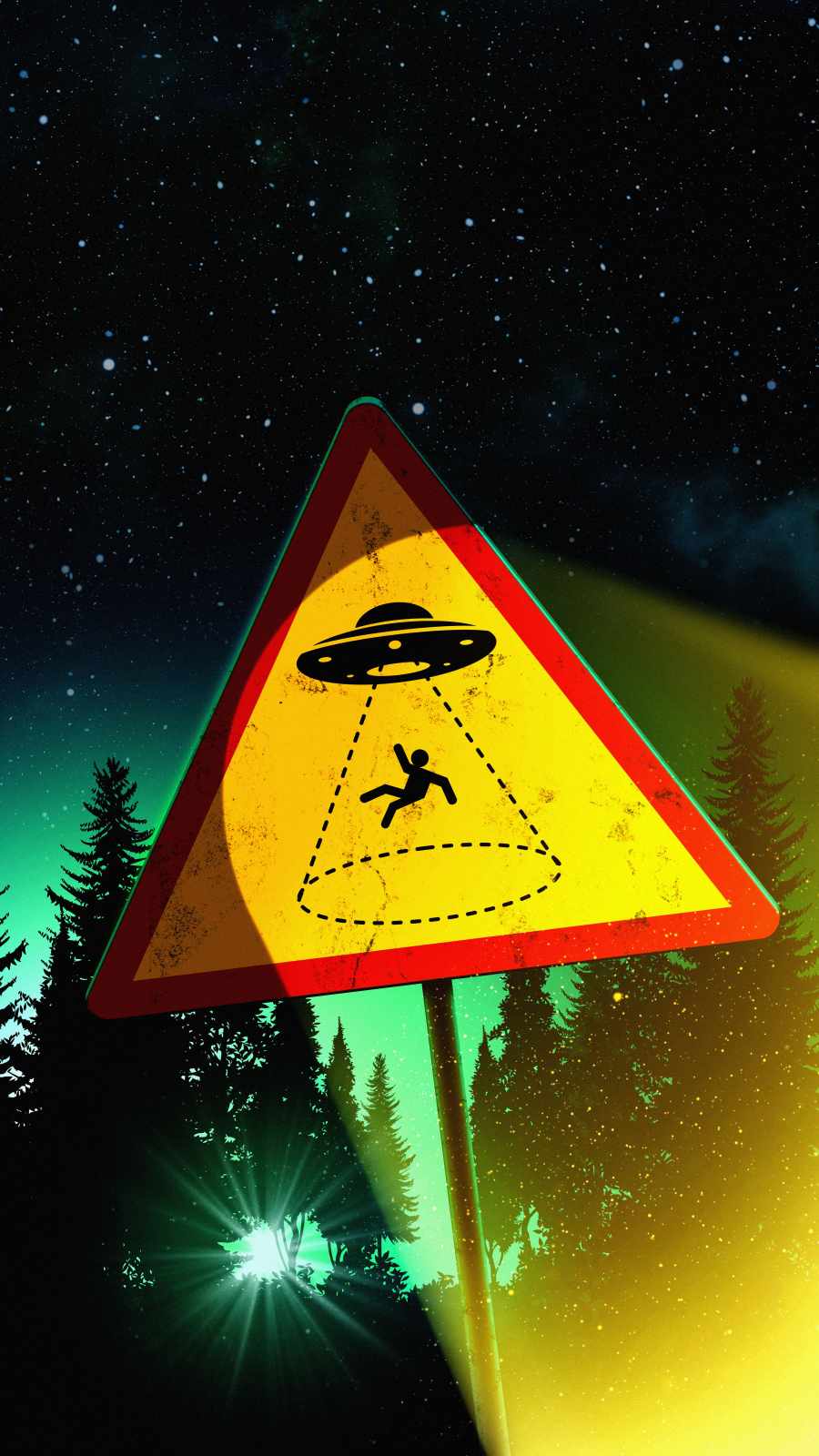 UFO Area iPhone Wallpaper