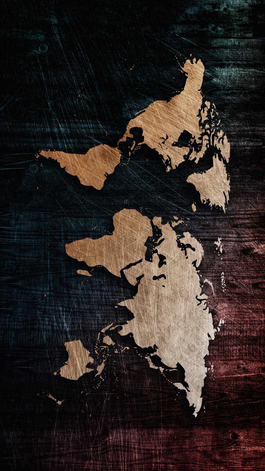 World Map iPhone Wallpaper