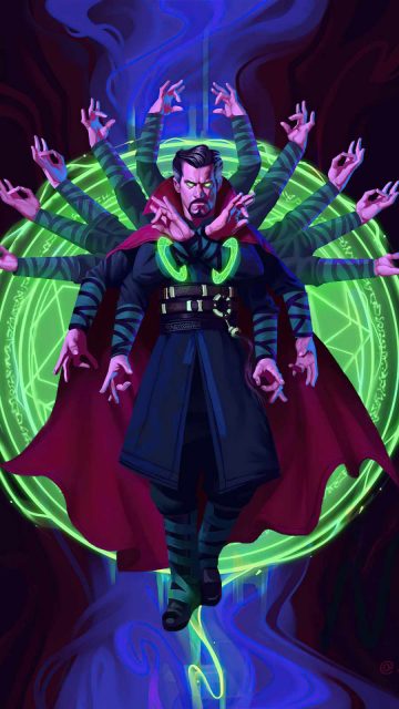 dr strange look into the eye