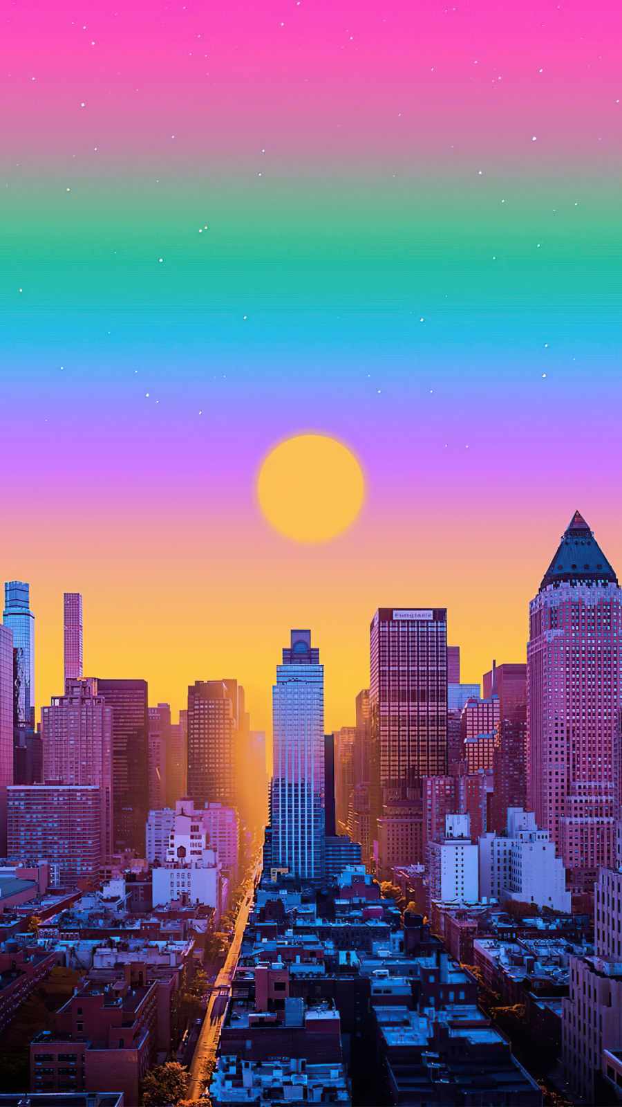 new york morning iPhone Wallpaper