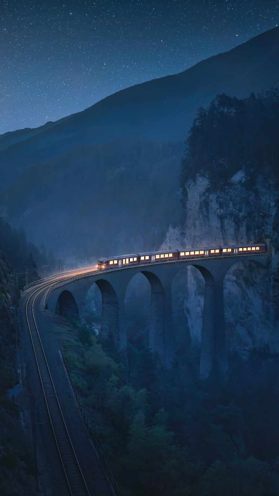 train coming out of tunnel