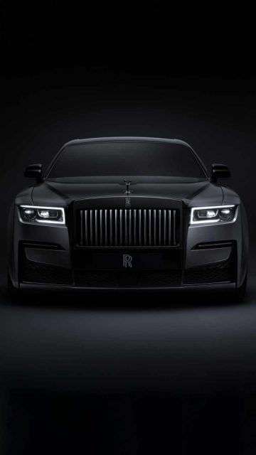 2021 rolls royce black badge ghost iPhone Wallpaper