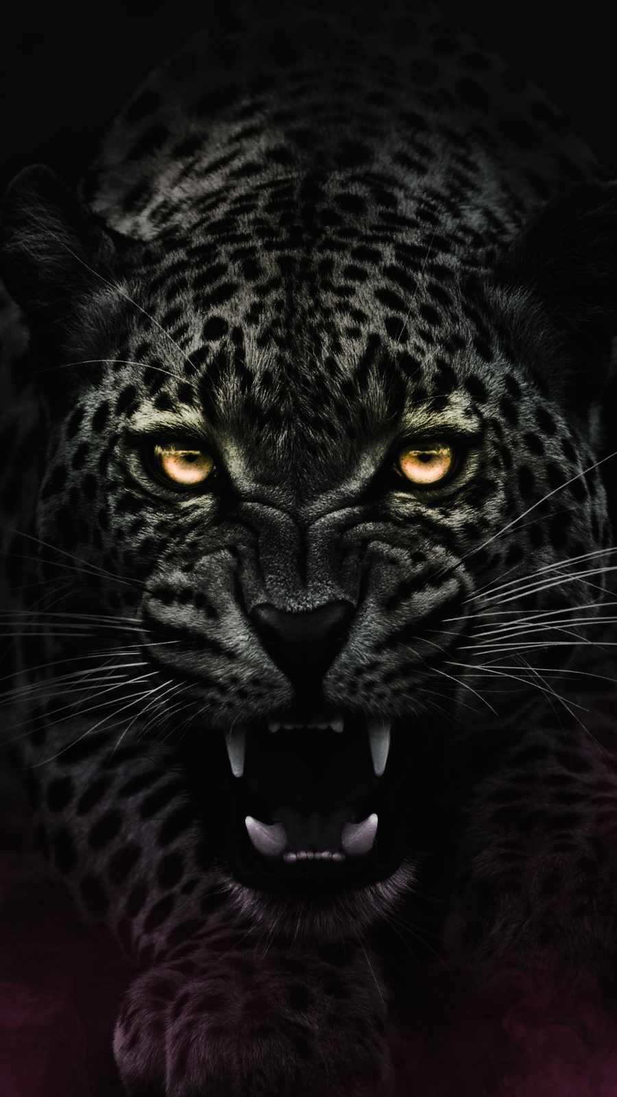 Angry Jaguar iPhone Wallpaper