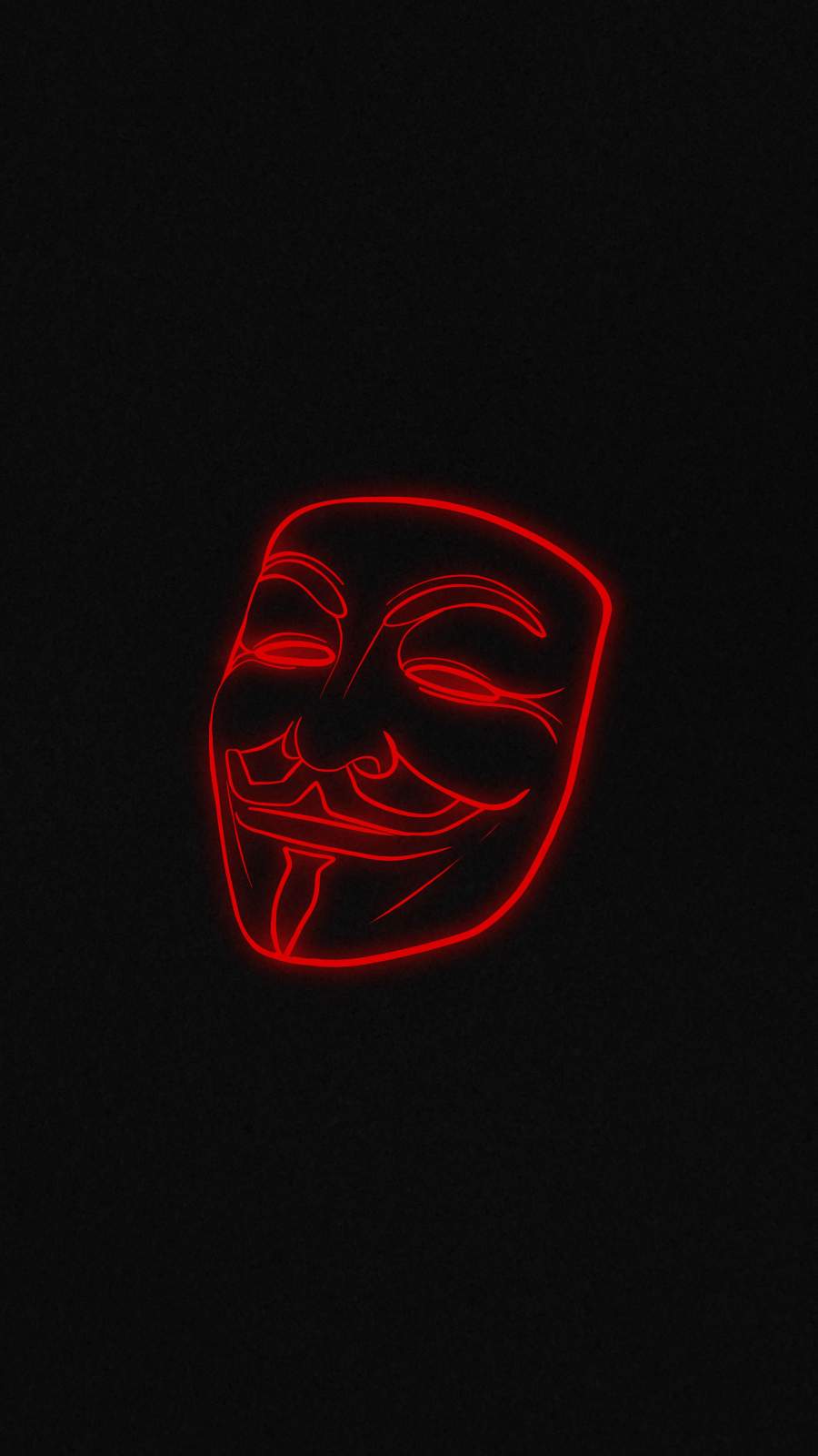 Anonymous Dark Mask iPhone Wallpaper