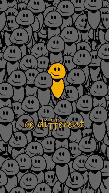 Be Different iPhone Wallpaper