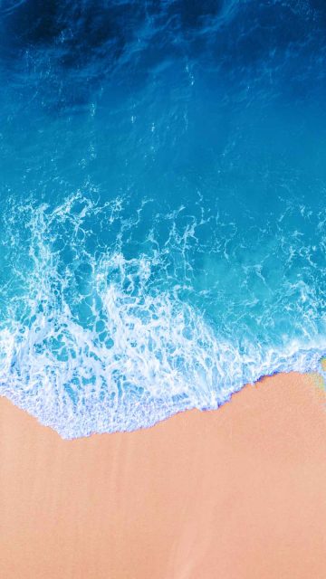 Beach Ocean Wave iPhone Wallpaper