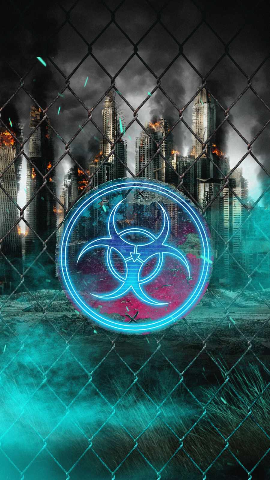 Biohazard City iPhone Wallpaper