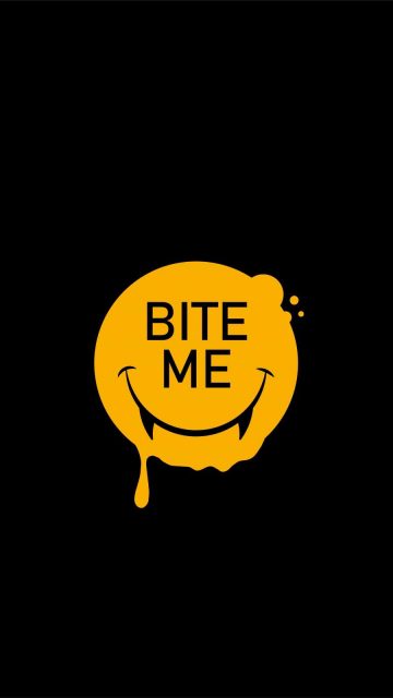 Bite Me iPhone Wallpaper