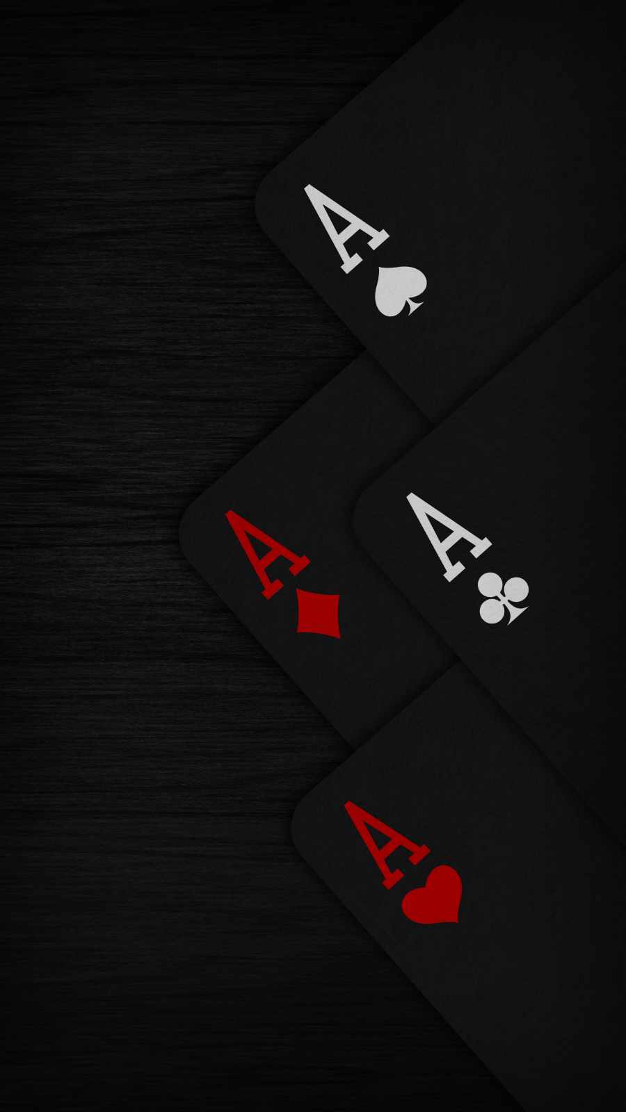 Black Ace Card iPhone Wallpaper