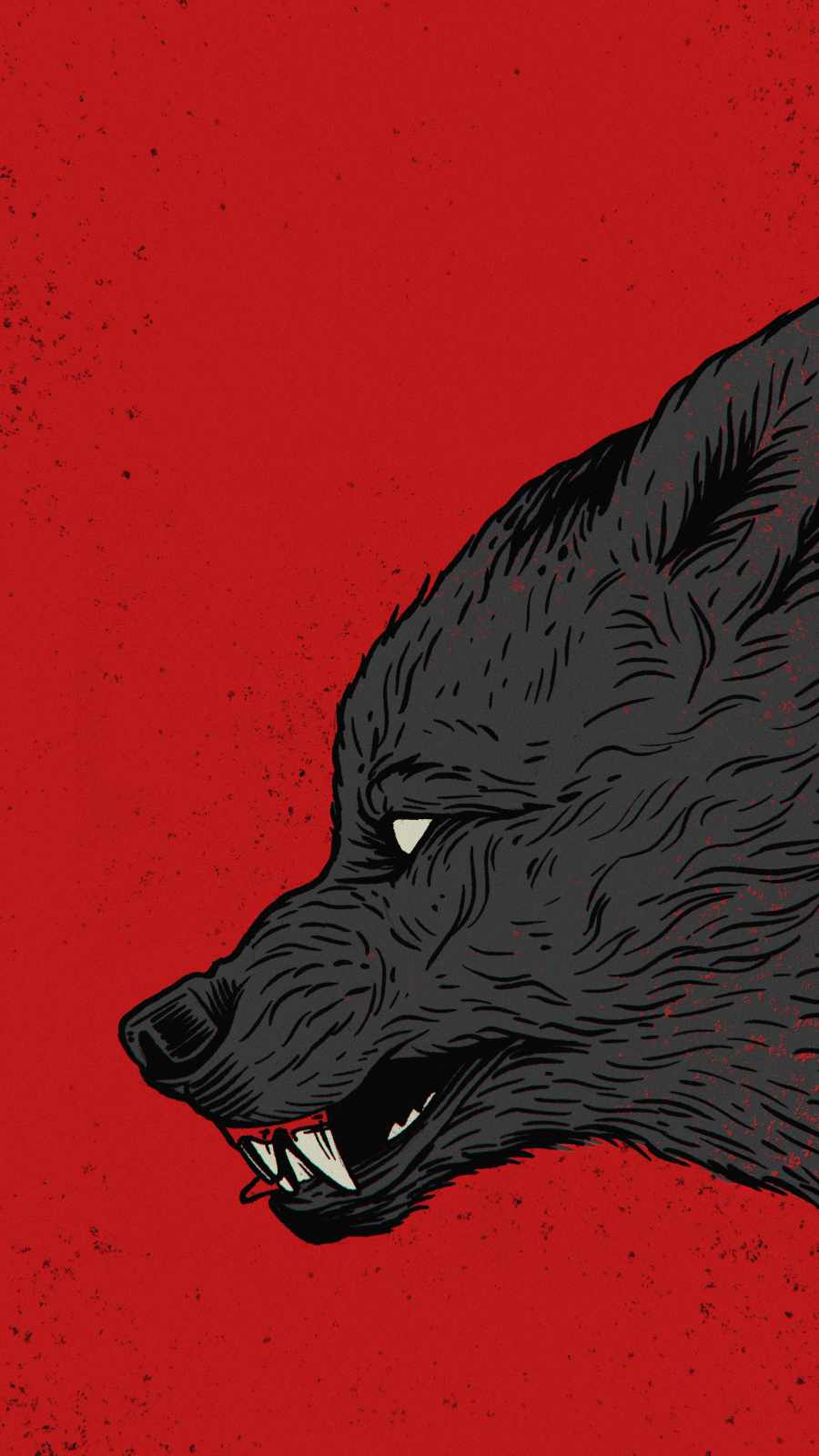 Black Wolf iPhone Wallpaper