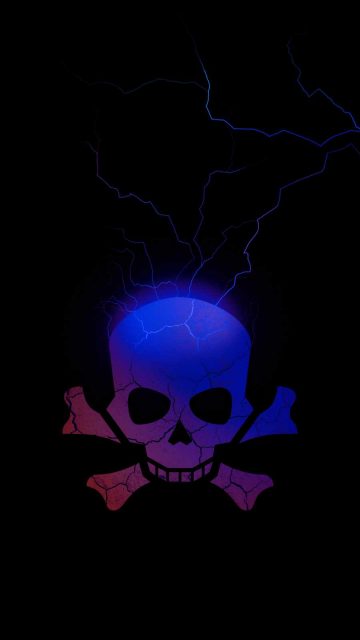 Danger Skull iPhone Wallpaper