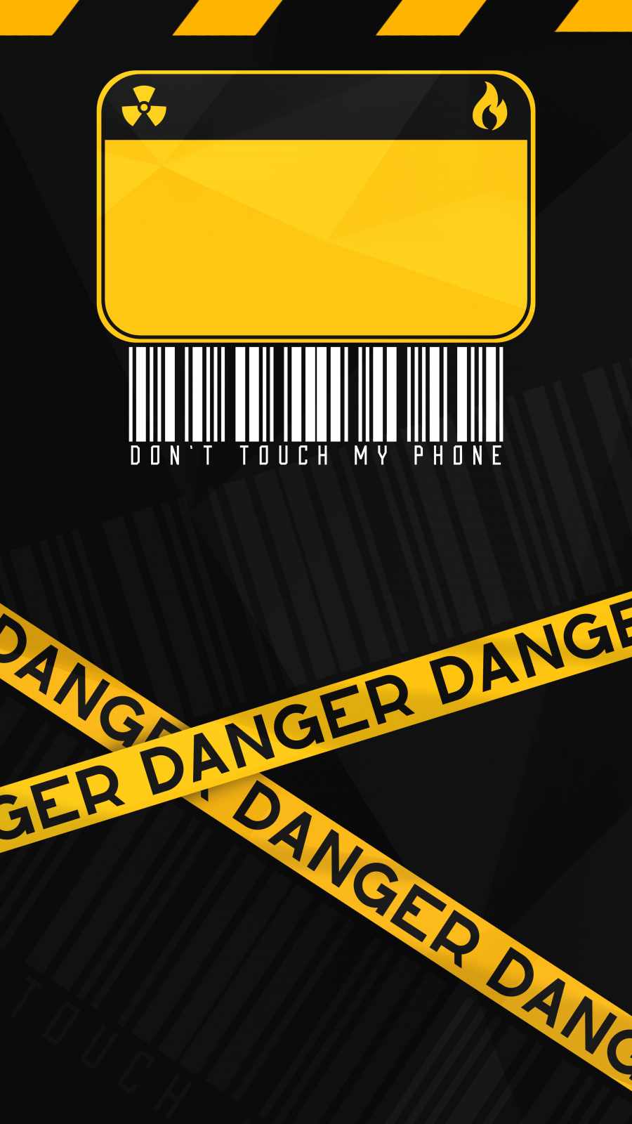 Danger Warning Sign iPhone Wallpaper
