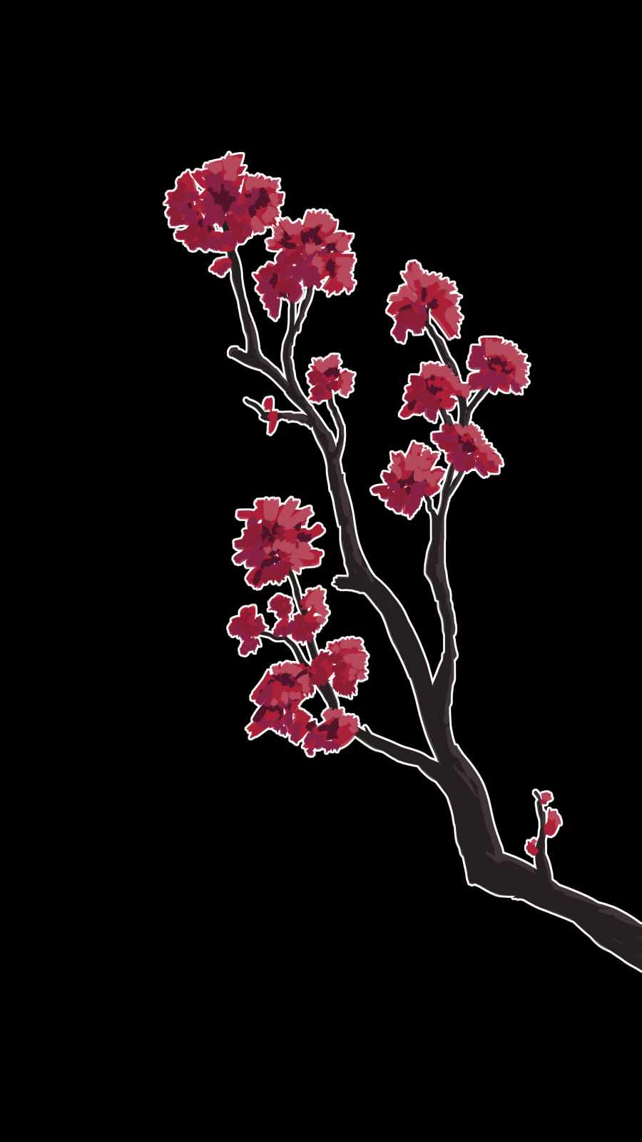 Flower Branch iPhone Wallpaper