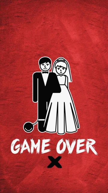 Game Over Now iPhone Wallpaper