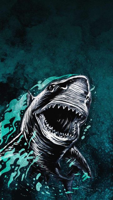 Great White Shark iPhone Wallpaper