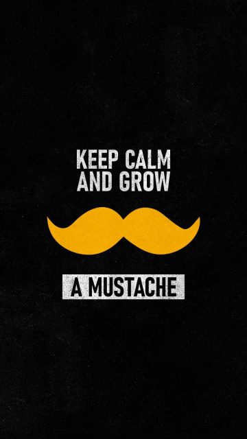 Grow Mustache iPhone Wallpaper