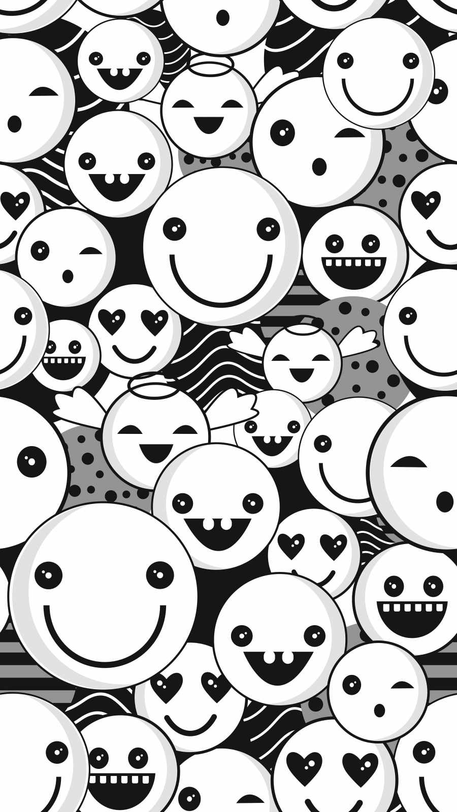Happy Faces iPhone Wallpaper