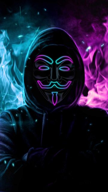 Hoodie Mask Hacker iPhone Wallpaper