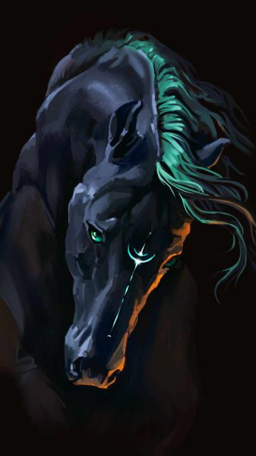 Horse Art iPhone Wallpaper