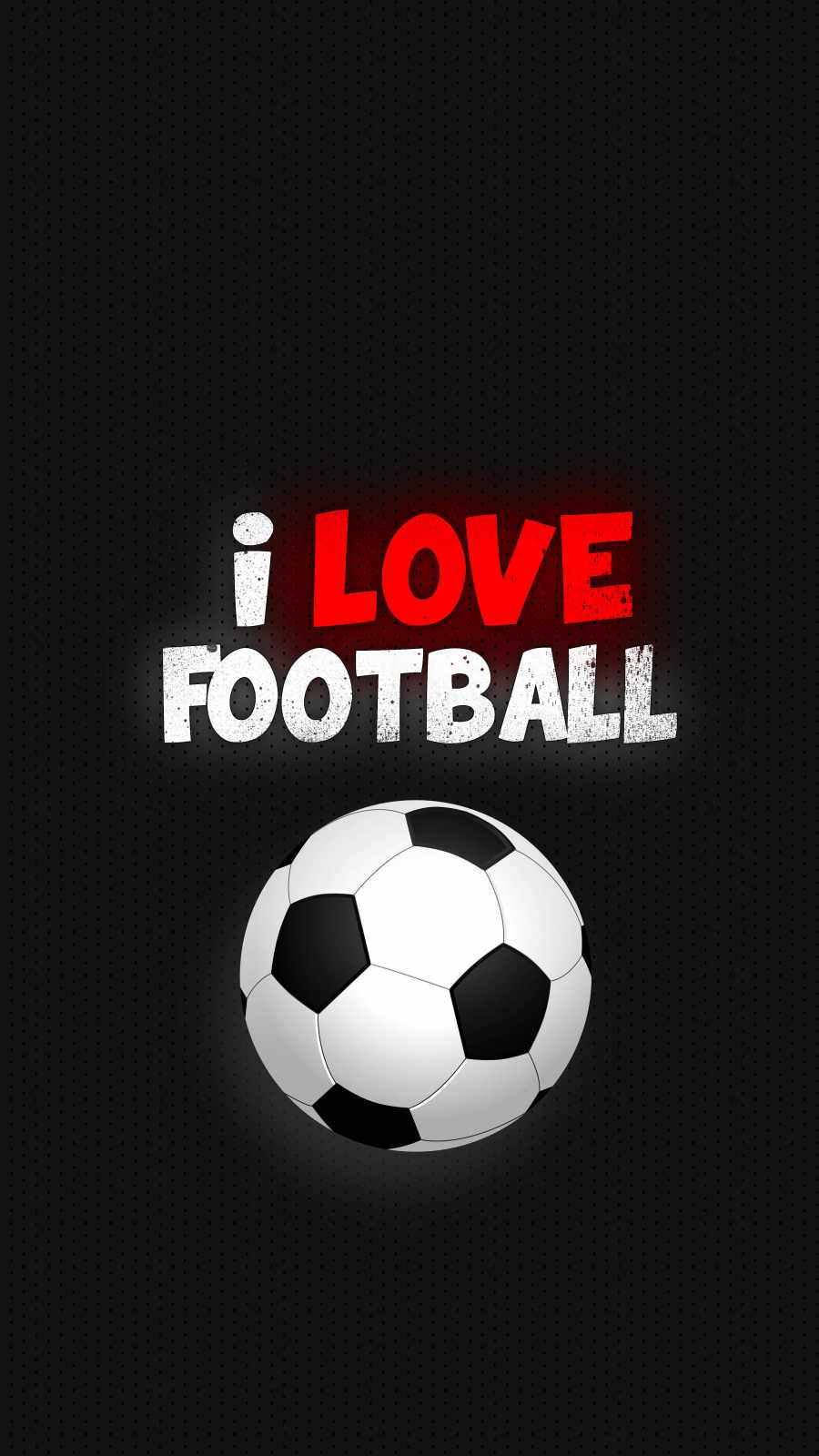 I Love Football iPhone Wallpaper