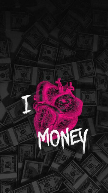 I Love Money iPhone Wallpaper