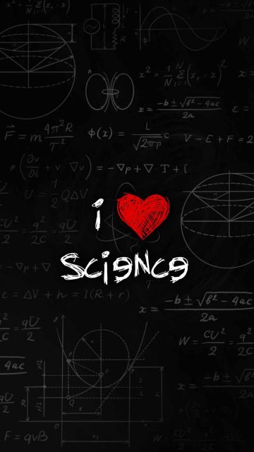 I Love Science iPhone Wallpaper