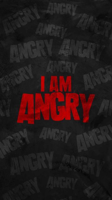 I am Angry iPhone Wallpaper