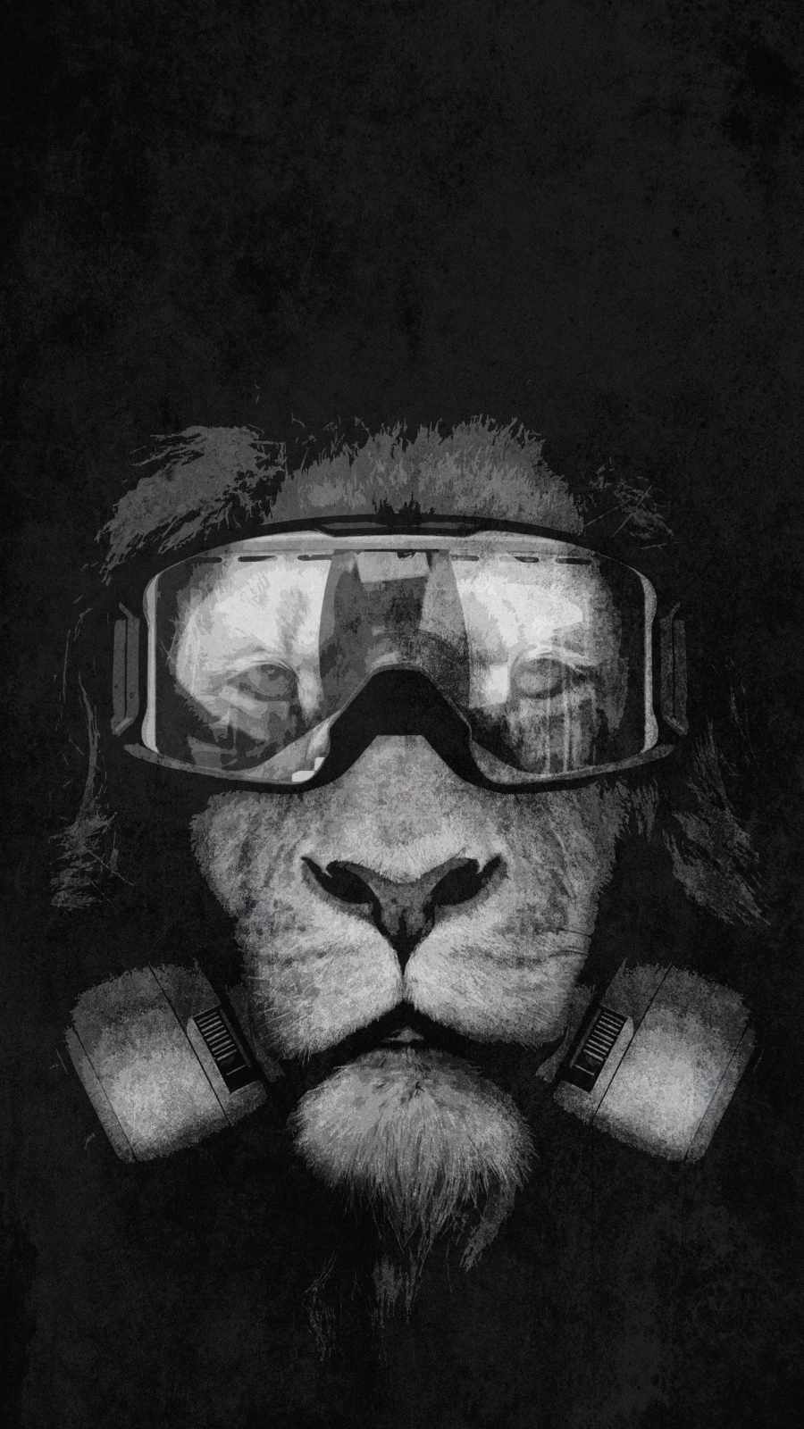 Lion Mask iPhone Wallpaper