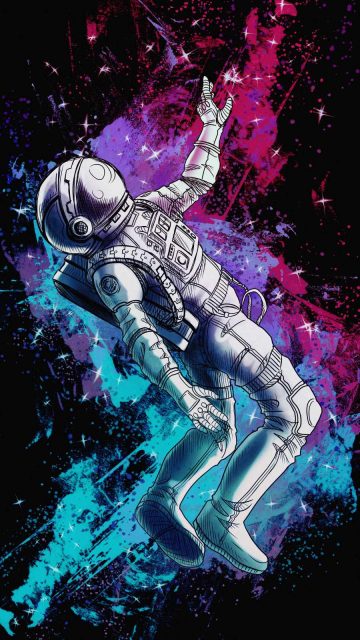 Lost Astronaut Art iPhone Wallpaper