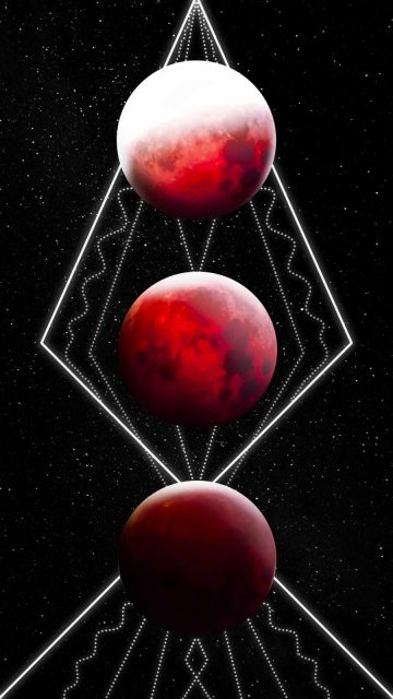 Moon Design Art iPhone Wallpaper