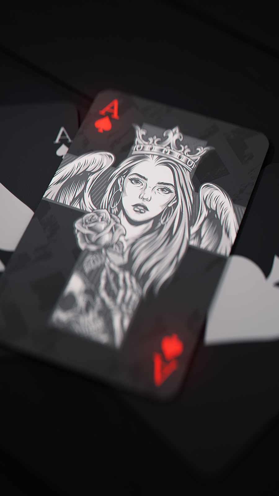 Poker Queen iPhone Wallpaper