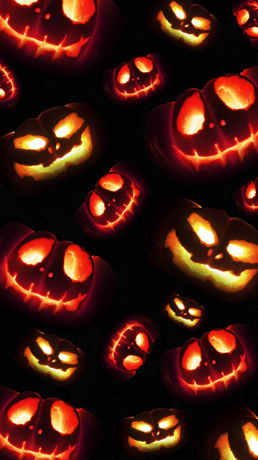 Scary Pumpkins iPhone Wallpaper