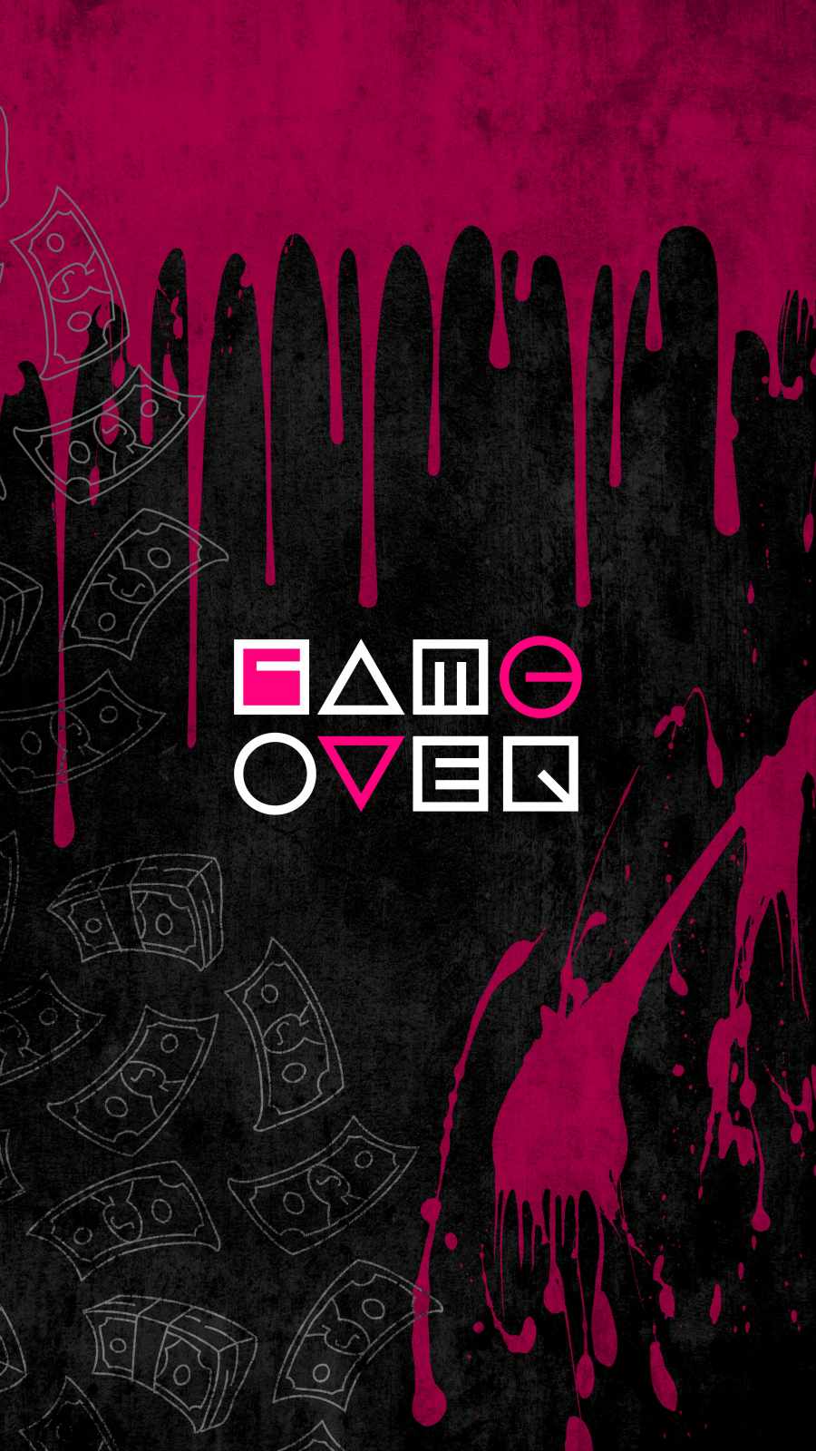 Squid Game Over iPhone Wallpaper