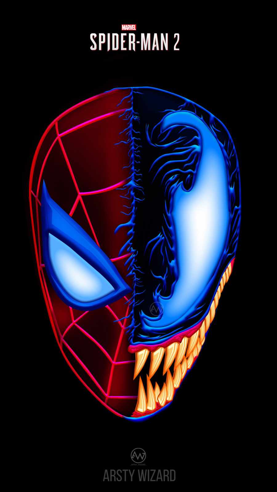 Venom vs Spiderman iPhone Wallpaper