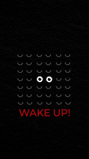 Wake UP iPhone Wallpaper