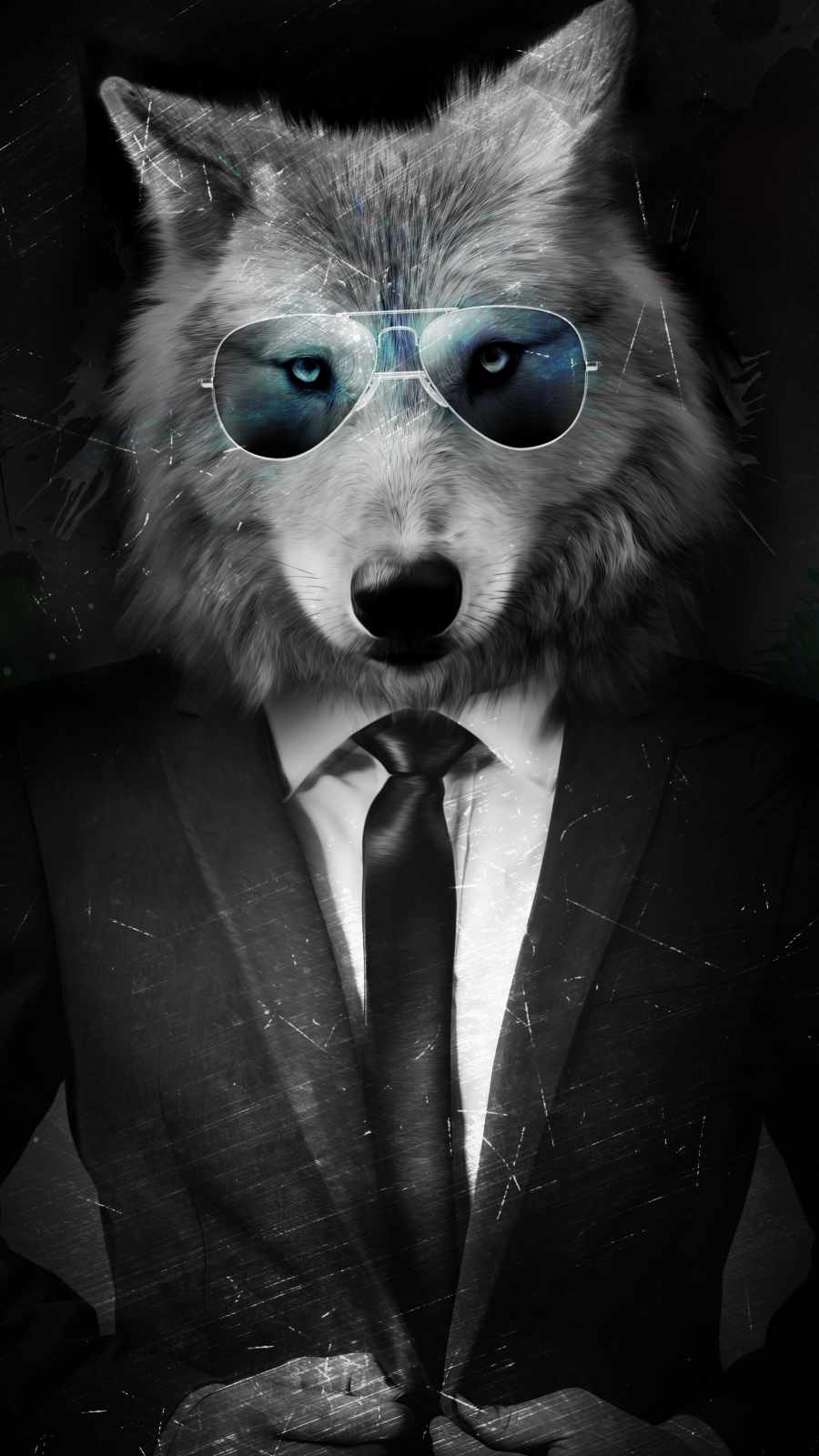 Wolf Guy iPhone Wallpaper