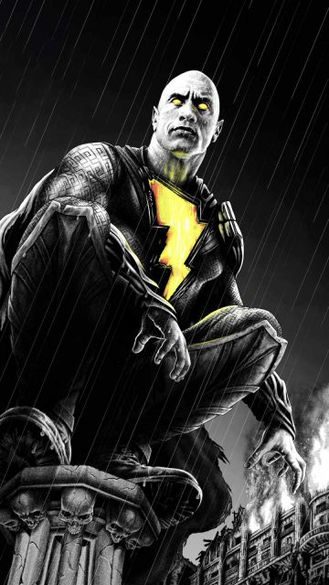 black adam dc fandom iPhone Wallpaper