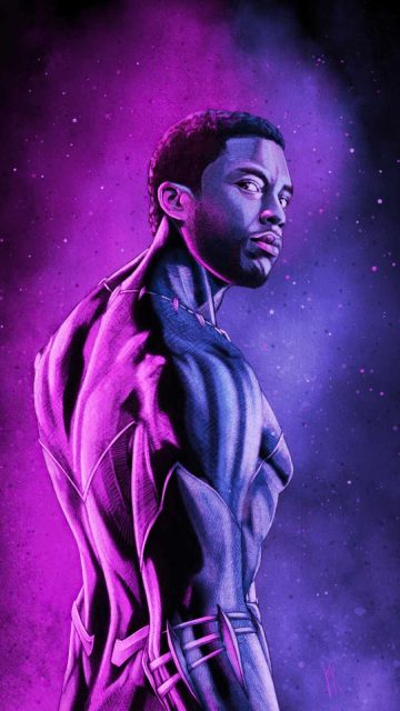 chadwick aaron black panther iPhone Wallpaper