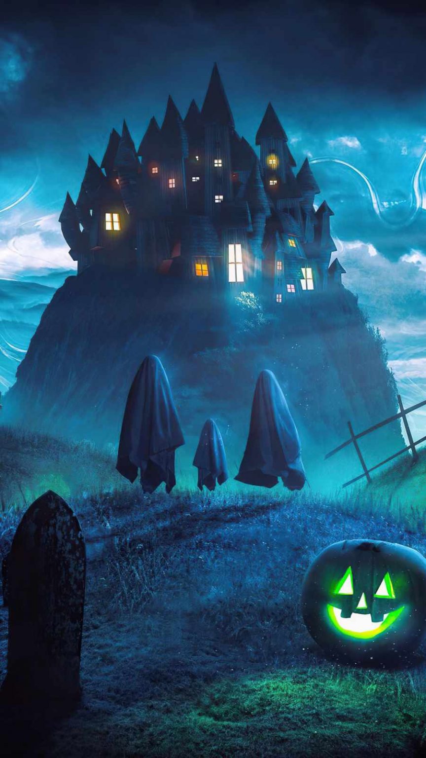 halloween ghosts iPhone Wallpaper - iPhone Wallpapers