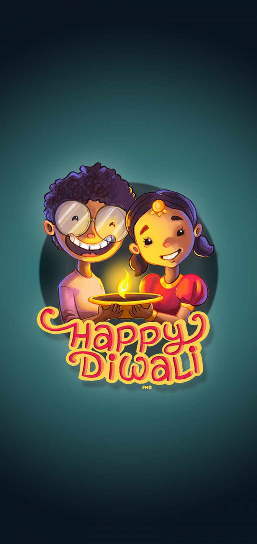 happy diwali deepavali festival iPhone Wallpaper