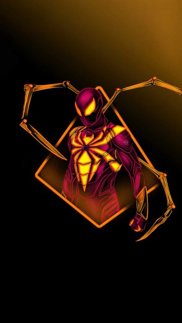 spiderman gold conqueror iPhone Wallpaper