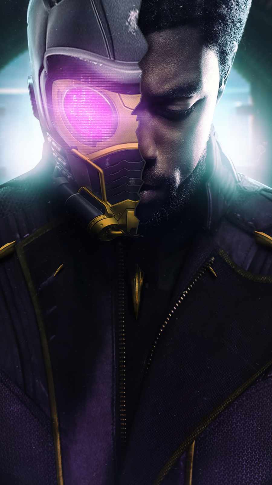 t challa x star lord what if iPhone Wallpaper