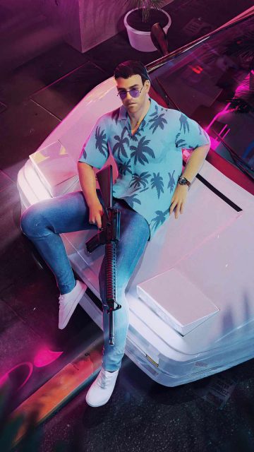 tommy vercetti gta vice city iPhone Wallpaper