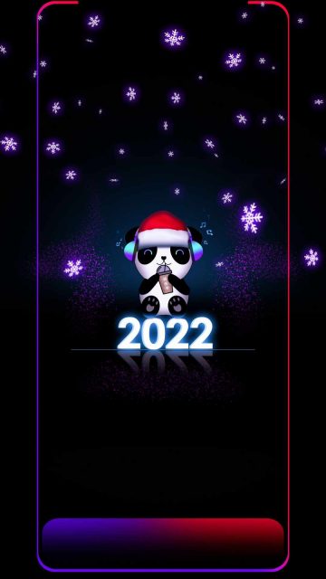 2022 New Year Christmas Celebration iPhone Wallpaper