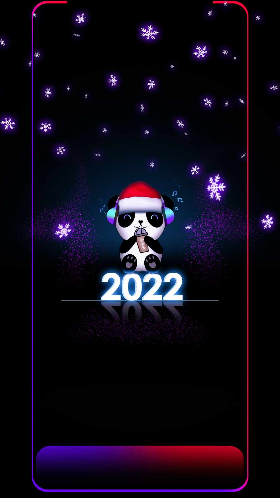 2022 New Year Christmas Celebration iPhone Wallpaper