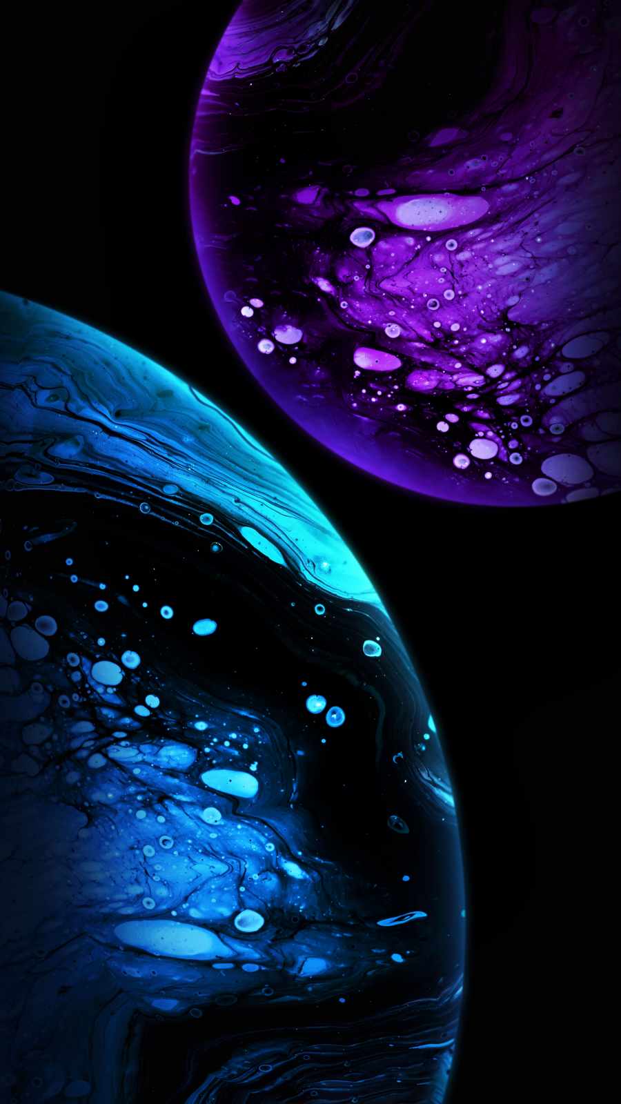Amoled Space Planet iPhone Wallpaper