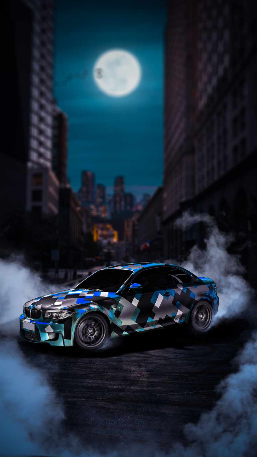 BMW Street Car iPhone Wallpaper