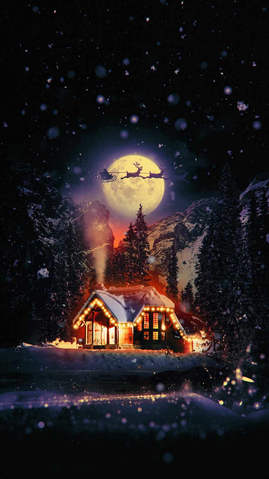 Christmas Home iPhone Wallpaper