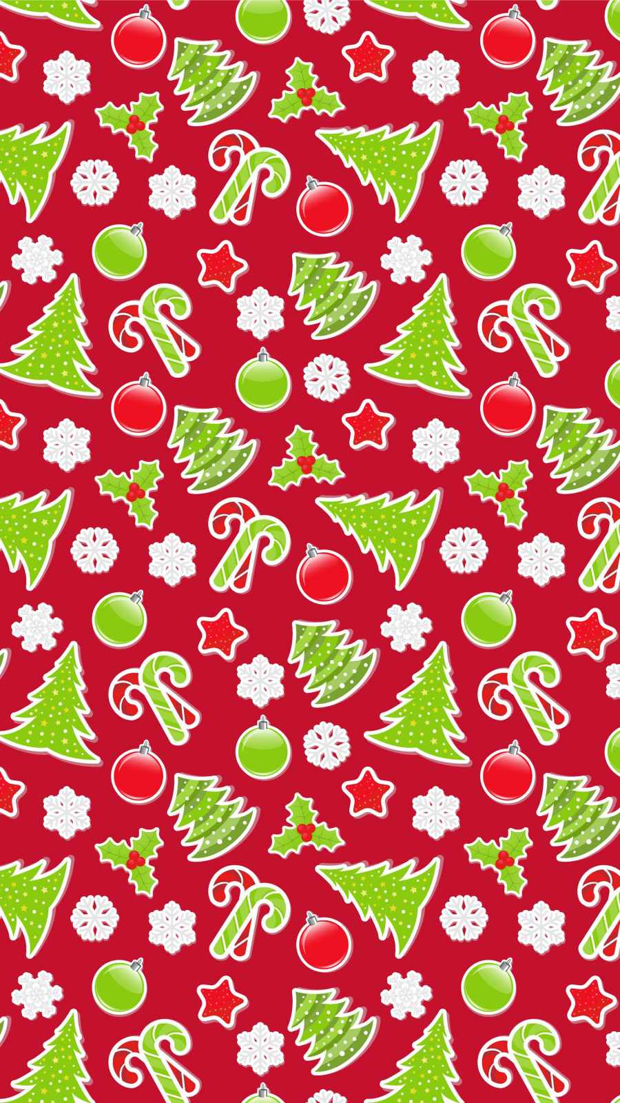 Christmas Pattern Art iPhone Wallpaper 1