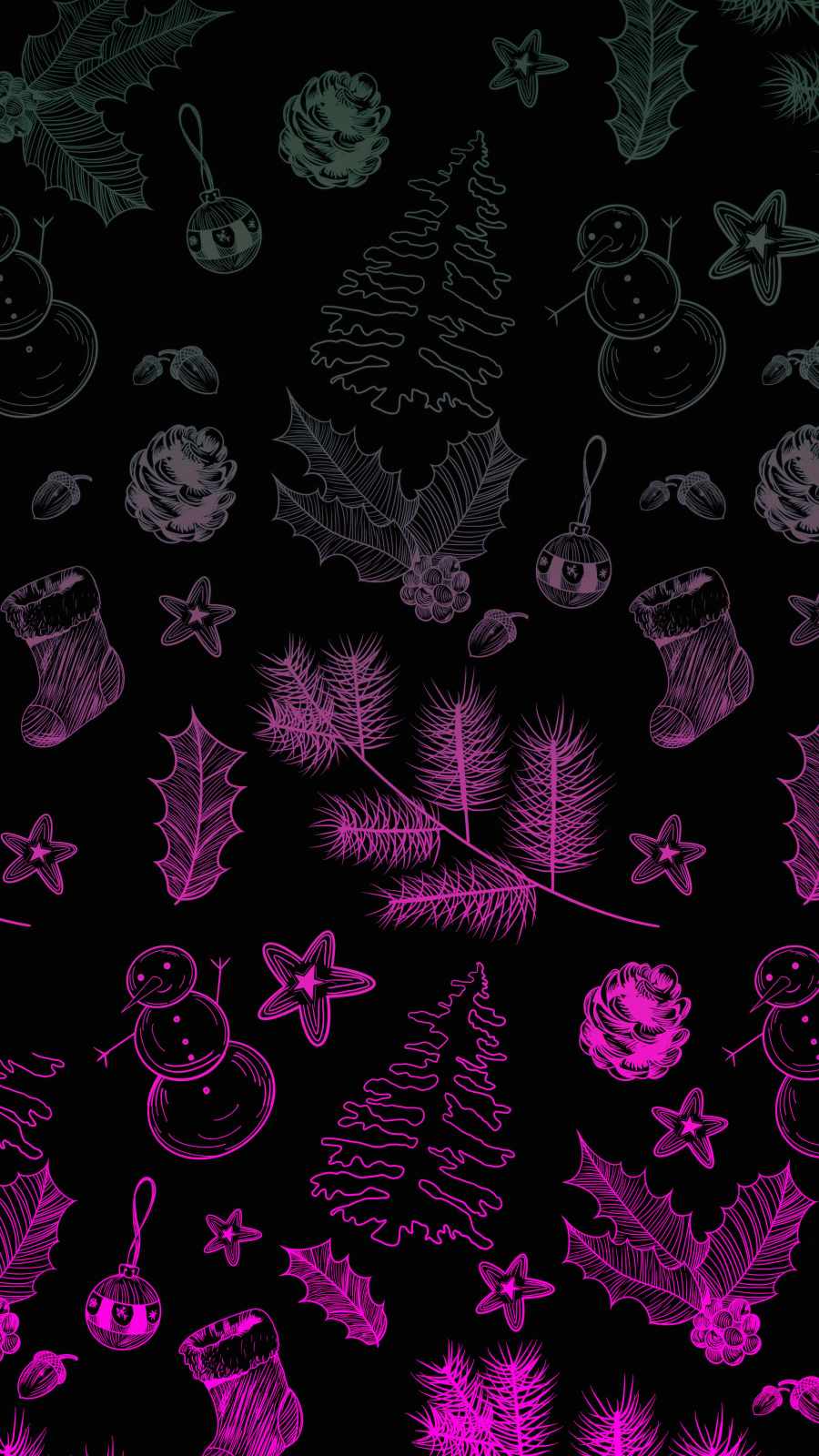 Christmas Pattern iPhone Wallpaper